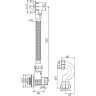 Слив-перелив для ванны автомат FRAP F68-23
